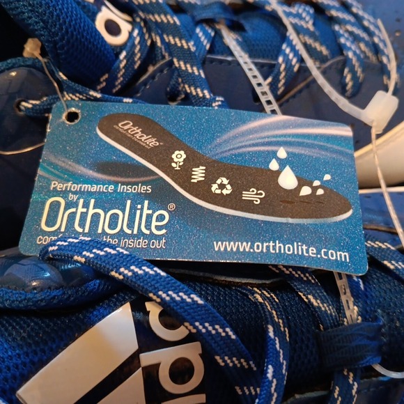 Adidas PowerAlley 4 Baseball Cleats Mens 13 Blue & White Ortholite Soles Q16487 - Picture 7 of 7